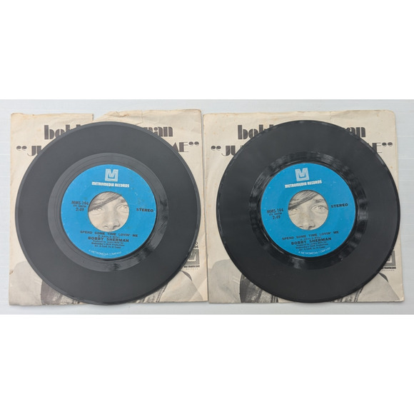 Bobby Sherman Vinyl Record 7" Lot Of 4 - Picture 6 of 6
